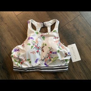 ATHLETA NWT! Gold Coast High Neck Swim Top 36D/DD